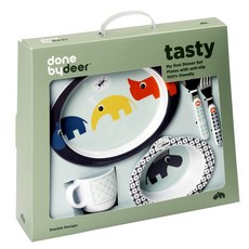 던바이디어 쥬프림 디너 유아식기 세트, 블루, 1세트