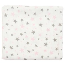 嬰兒用銀河圖案雙層紗布毯, 粉色
