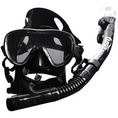 TUSAH SPORT 成人面鏡+頭套+呼吸管 UC-1126, BKBK, 1套