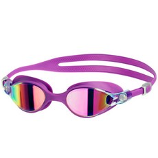 스피도 V Class 라인 Virtue Mirror SGA-SB310PK 여성용 수경, Purple + Pink, 1개