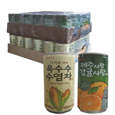 롯데 가벼운매력 옥수수수염차 175ml x 30p + 제주사랑 감귤사랑 미니 주스 175ml x 30p, 30개