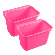 아울리빙 주방 심플 싱크대 도어 정리함 2p, 핑크