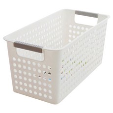 아울리빙 주방 알뜰 플라스틱 정리함, 화이트, 1개