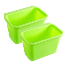 아울리빙 주방 심플 싱크대 도어 정리함 2p, 그린