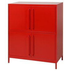 마켓비 피도르 캐비닛 4문 9131110, 레드