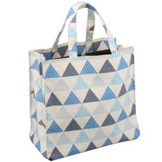 ANNABEL 北歐方形浴袋三角藍, 1個