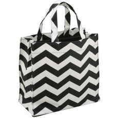 ANNABEL 北歐方形浴袋之字形黑色, 1個, 黑色