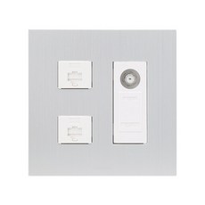 OLIVIA 金屬複合單元8P+8P+CATV, 1組