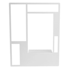Bleupaon 方形造型牆架, 白色的