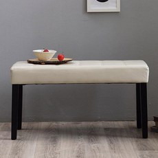 베스트리빙 에코 2인가죽 벤치, 아이보리