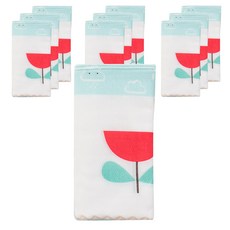 달퐁 신생아용 패밀리 엠보 손수건 10p