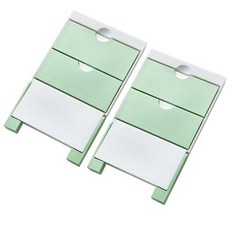 磁吸式廚房紙巾掛架, 2件, 綠色