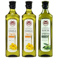 사조해표 카놀라유 900ml 2p + 압착 올리브유 900ml, 1세트
