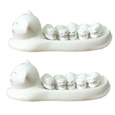 Block Mart 廚房湯匙筷架組, 貓咪, 2套