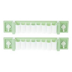 BeurreokMateu 多功能廚房用品掛勾, 2件, 綠色