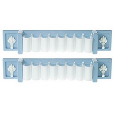 Block Mart 多用途廚房用品掛架, 2個, 藍色