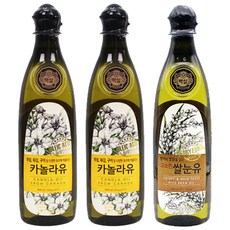 백설 카놀라유 2p + 쌀눈유, 1세트, 900ml