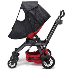 wowbaby 嬰兒推車絎縫防風罩, 黑色