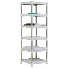 LIVING HAPPY 6層鞋櫃架 白色, 1個