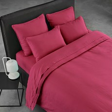 라흐두뜨 린넨 심플 이불 커버, framboise rose