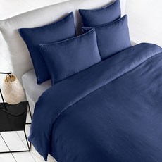 라흐두뜨 린넨 심플 이불 커버, indigo blue