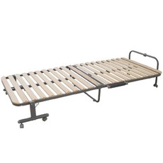 라꾸라꾸 16탄 우드 싱글 접이식침대 CBK-016, 브라운