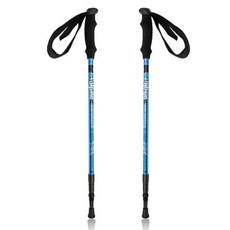 Lowe alpine 藍色直式3段登山杖, 2件