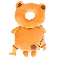 防摔護頭枕, H 橘色熊熊款