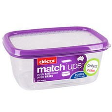 데코어 매치업 베이직 사각찬통, 1개, 500ml