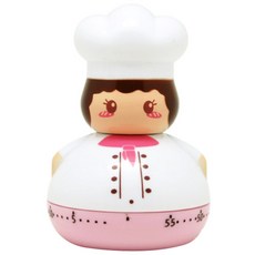아울리빙 요리사 60분 주방 타이머, 핑크, 1개