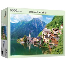 PUZZLE LIFE 奧地利哈爾施塔特拼圖 PL1379, 混合顏色, 1000件