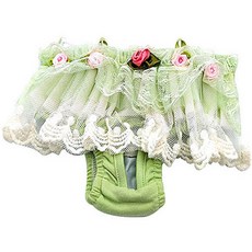 ZEZEPET 寵物蕾絲荷葉邊吊帶內褲 Y405PDHP012, S(腰圍25~29cm), 1件