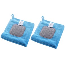 리빙팝 초강력 흡수 타올, 블루, 2개입