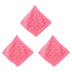 아울리빙 정사각 핸드타올, 핑크토끼, 3개입