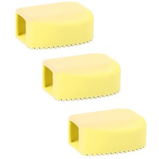 리빙팝 실리콘 미니빨래판, 옐로우, 3개입