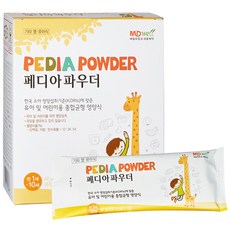 페디아파우더 부드러운 바닐라 유아 영양식, 47g, 10개입