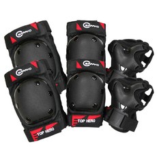 SARAKO 孩童護腕護肘護膝組合黑色, 1套