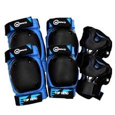 SARAKO 孩童護腕護肘護膝組合藍色, 1套