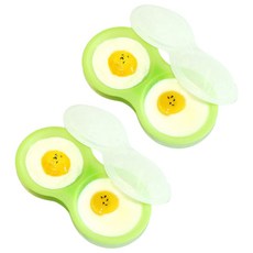 Ladian 矽膠煮蛋器微波爐容器, 隨機發貨, 2個