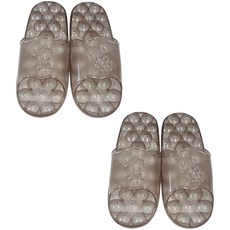 Shinwoo Industrial PVC向日葵浴室拖鞋, 棕色, 2個