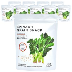 더봄 유기농 스낵, 현미 + 시금치 혼합맛, 10개