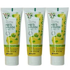 한일제약 자일로스 무불소 어린이치약 사과향, 60g, 3개