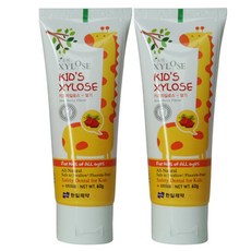 한일제약 자일로스 무불소 어린이치약 딸기향, 60g, 2개