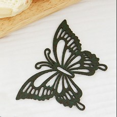 그녀가꿈꾸는창 팔랑팔랑 컵받침, 카키, 1개