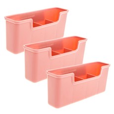 이코디 미니 냉장고 선반 거치형 3p, 핑크