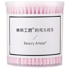 BeautyArtisan 더블 캔디 면봉 핑크, 200개입, 1개