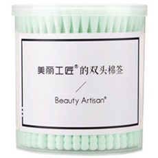 BeautyArtisan 더블 캔디 면봉 그린, 200개입, 1개