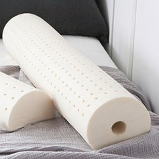 DYC 高級乳膠圓柱體枕, 白色