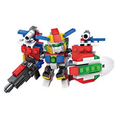 HSANHE 6209 폭군천사합체 클래식 블럭, 혼합 색상, 1개
