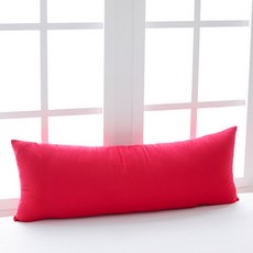 아임리빙 순면 솔리드 다용도 바디필로우 솜포함, 레드